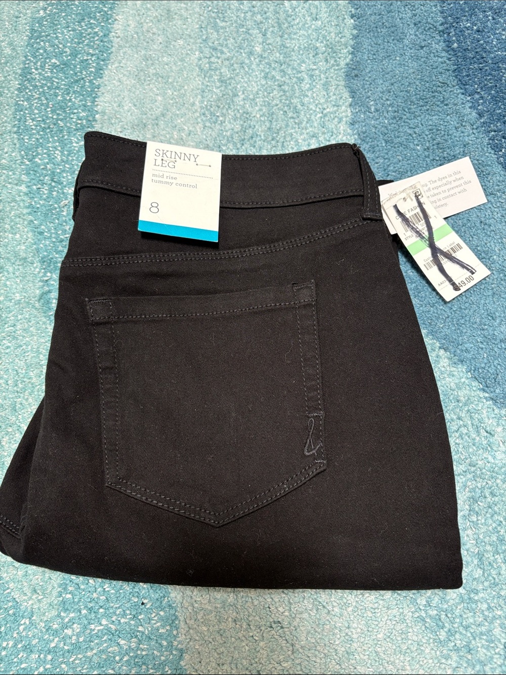 Style and Company Black Jeans, NWT. Sz 8